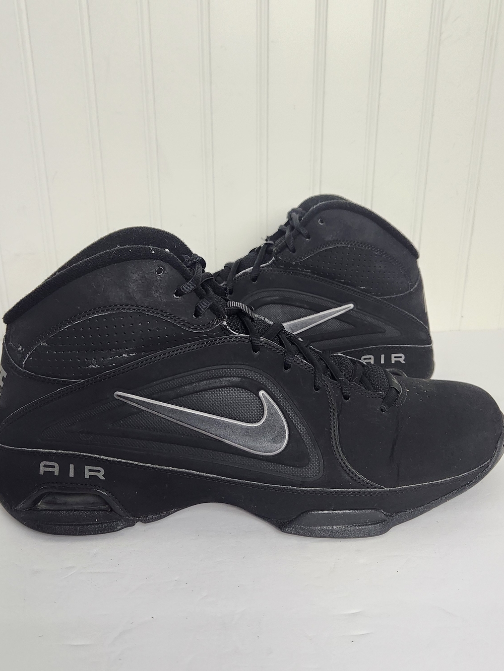 Nike Air Visi Pro 3 Men 11 Black High Top Basketball Shoes Sneakers 525745-001